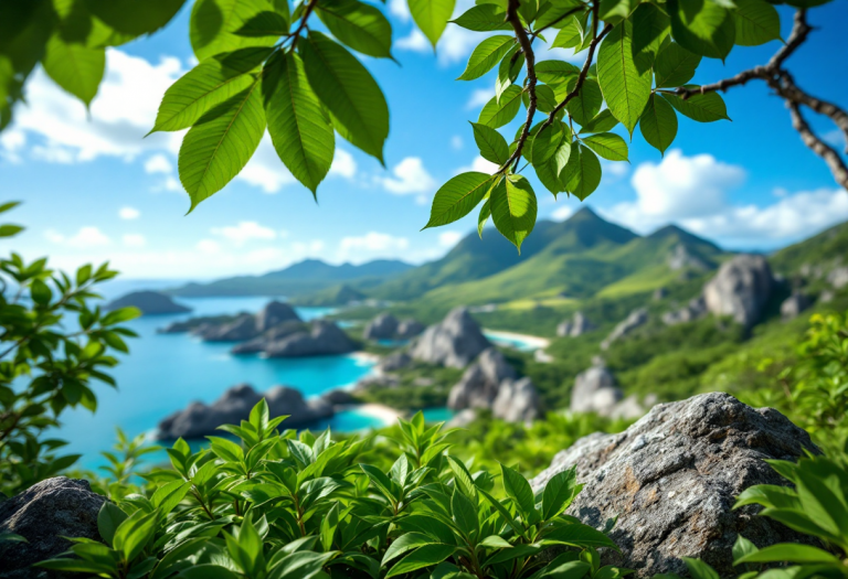 Tartarughe giganti su un'isola incontaminata di Curieuse