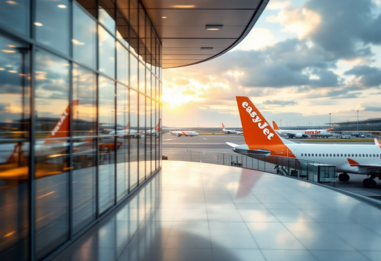 Aereo EasyJet in partenza da Linate per tratte europee
