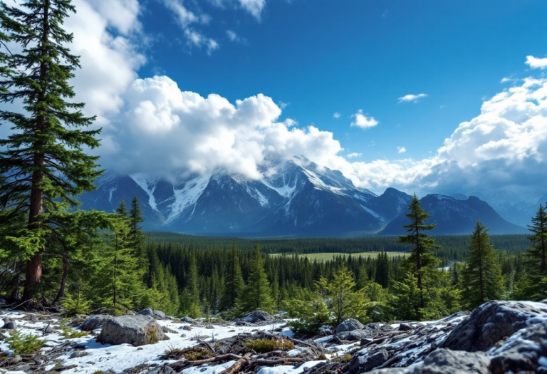 Immagine evocativa del Canada ispirata a Il richiamo della foresta