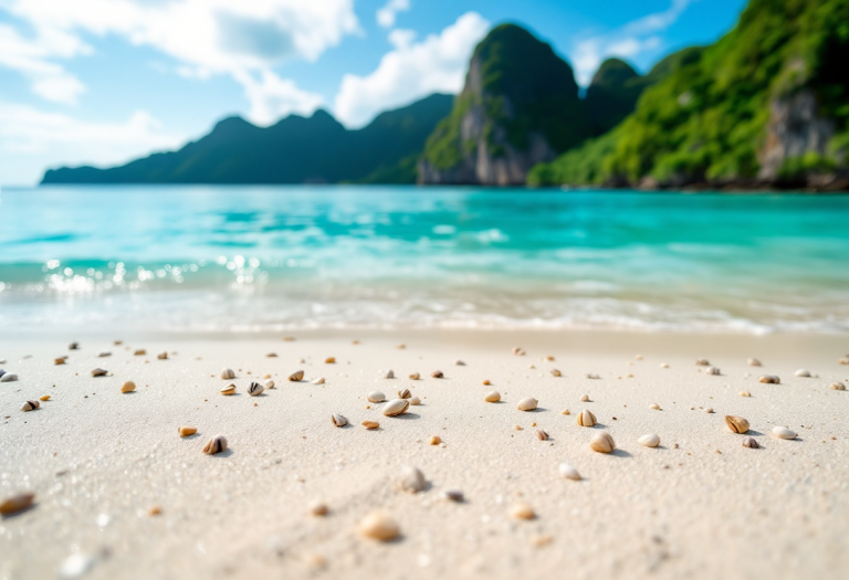 Vista panoramica delle isole Phi Phi in Thailandia
