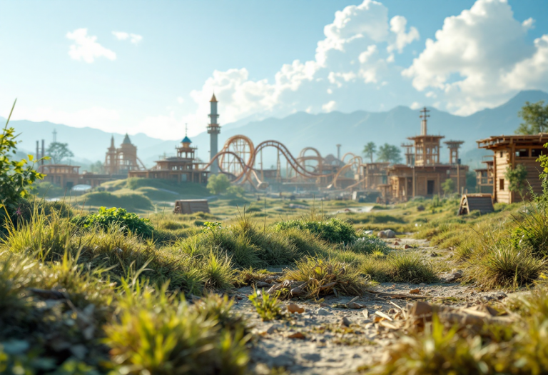 Rendering del nuovo parco divertimenti Universal in Europa