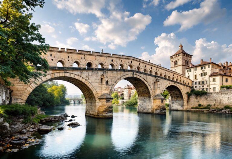 Vista panoramica di Puente la Reina, un simbolo di storia e spiritualità