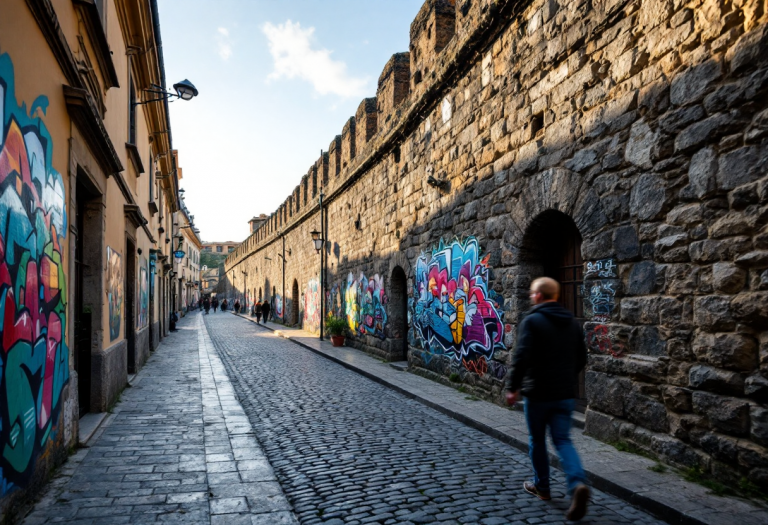 Panorama di Lugo con arte contemporanea e piatti tipici