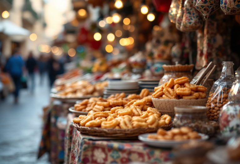 Souvenir tradizionali maltesi in un mercato locale
