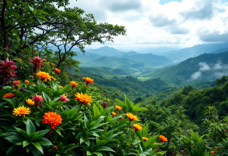 Paesaggio mozzafiato della Papua Nuova Guinea