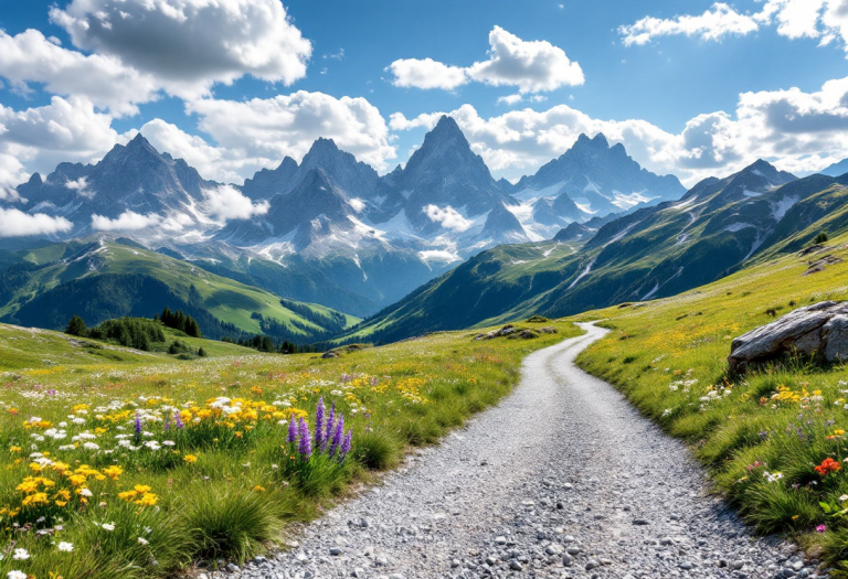 Ciclista esplora i paesaggi dell'Alto Adige