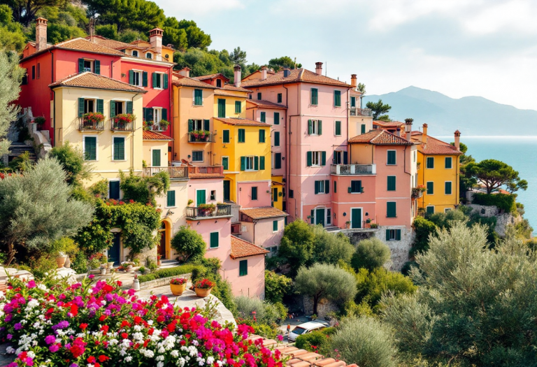 Panorama dei sette borghi della provincia di Savona