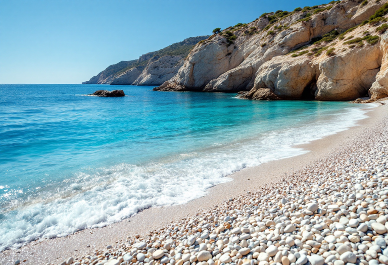 Vista panoramica di Cala Mariolu, spiaggia della Sardegna