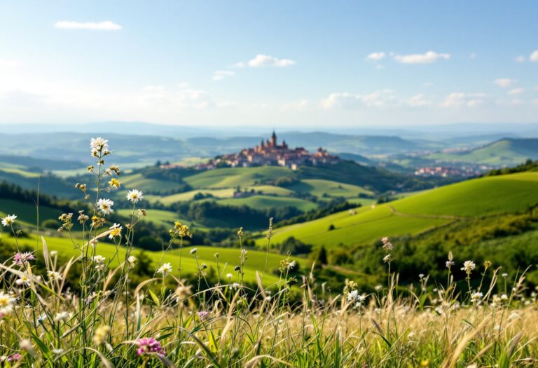 Panorama del Cammino dei Cappuccini nelle Marche