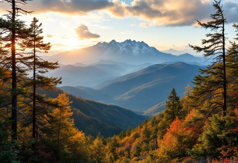 Panorama della Carolina del Nord con natura e cultura