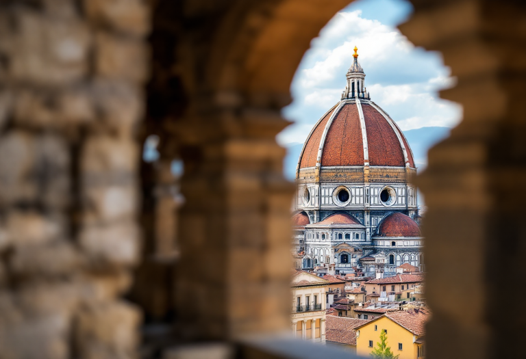 Panorama di Firenze con arte e architettura storica