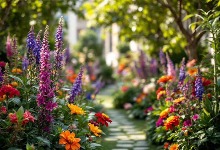 Vista dei giardini segreti di Lisbona durante Jardins Abertos