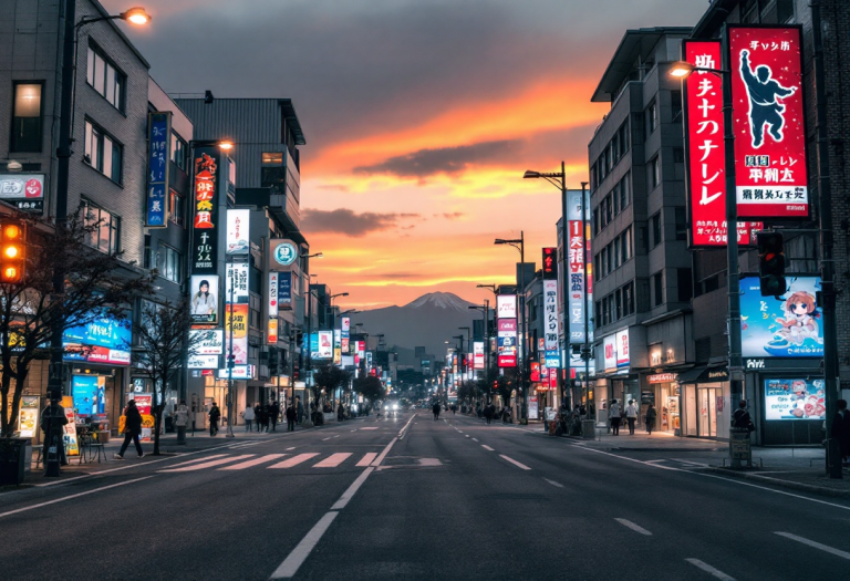 Immagine di un manga inquietante che attira turisti in Giappone