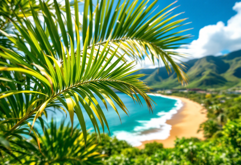 Panorama mozzafiato di Maui, isola hawaiana
