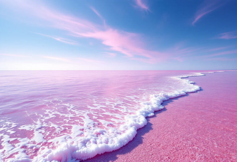 Laghi rosa di Las Coloradas nello Yucatán