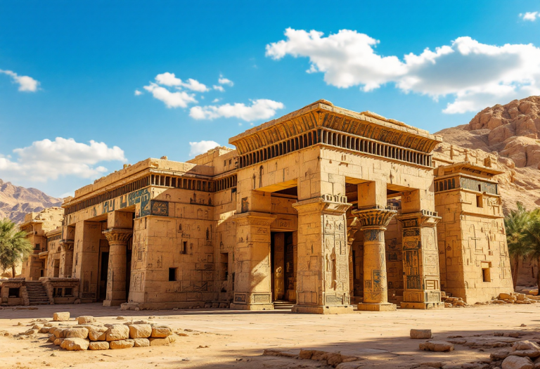 Tomba Kampp 23 a Luxor con simboli di Amun-Mes