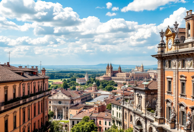 Vista panoramica di Monza, un gioiello lombardo
