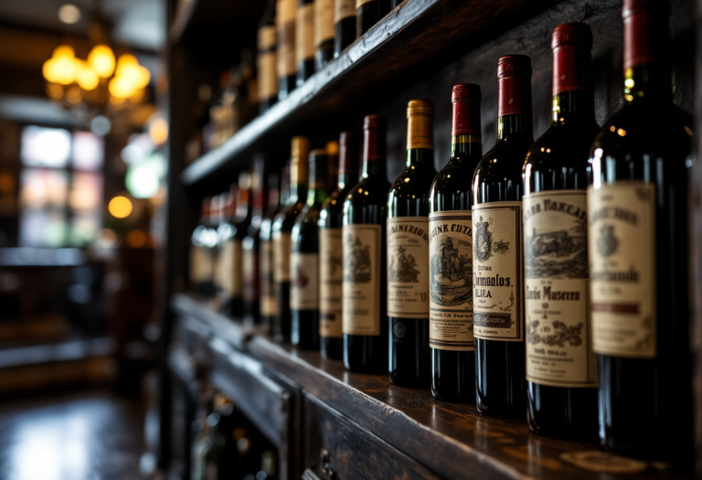 Immagine di un museo del vino con esposizioni affascinanti