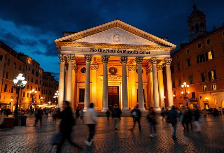Immagine della Notte dei Musei 2025 in Italia