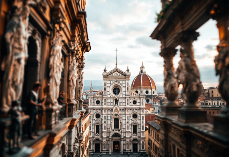 Vista di Palazzo Vecchio, simbolo di Firenze