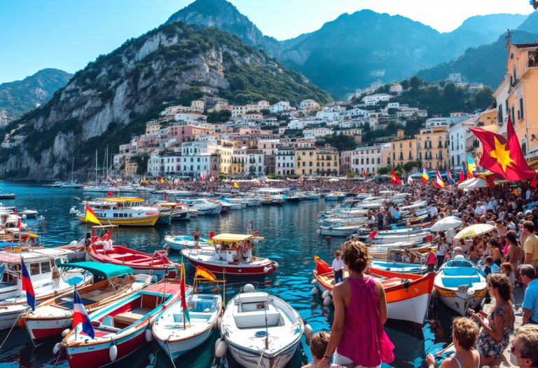 Immagine della regata storica delle Repubbliche Marinare