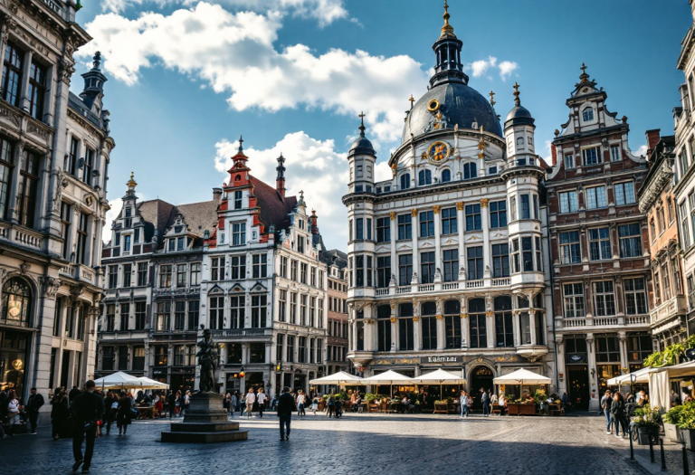Panorama di Bruxelles con storia e modernità