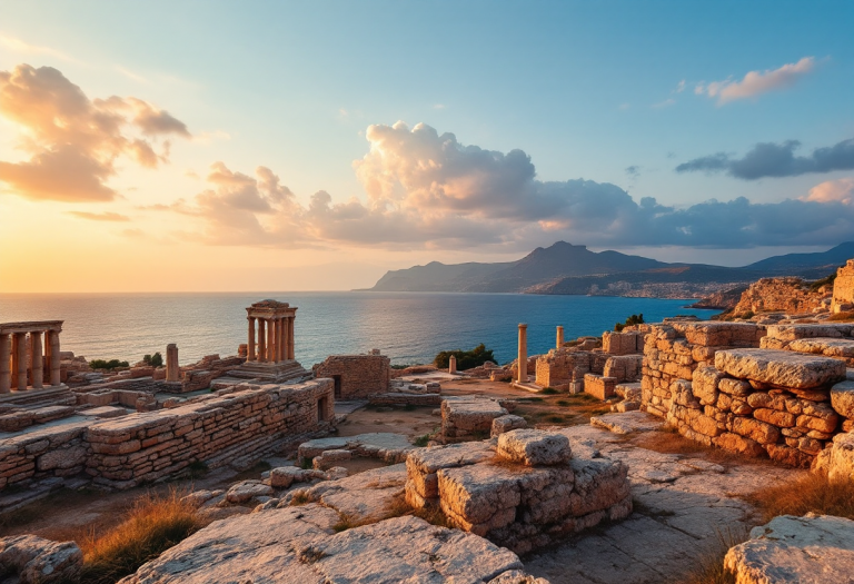 Vista panoramica di un luogo incantato in Sicilia