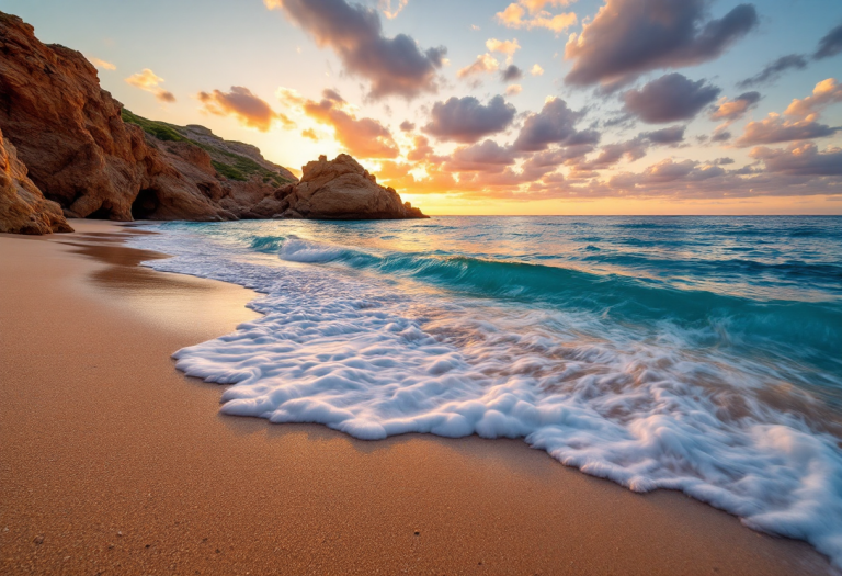 Vista panoramica delle spiagge della Sicilia occidentale