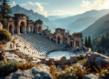 Vista panoramica del Teatro Andromeda in Sicilia