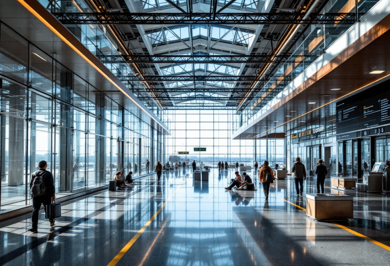 Aeroporto italiano con nuove tecnologie e ristrutturazioni