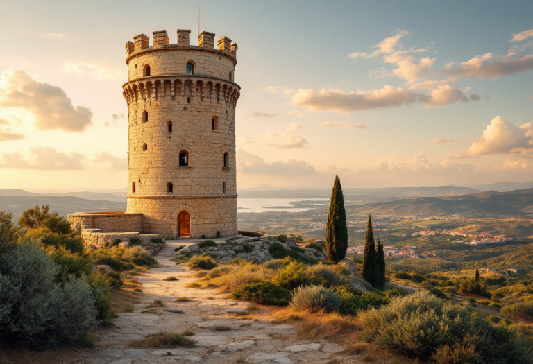 Vista panoramica della Torre Uluzzo nel Salento