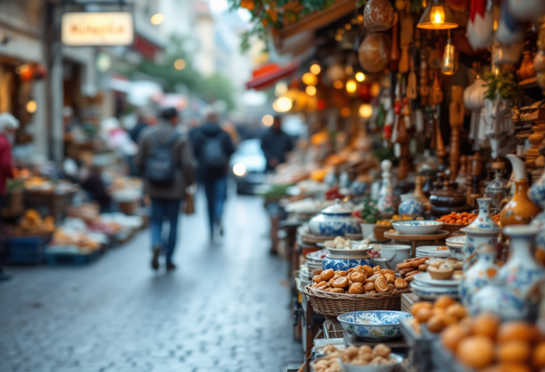 Souvenir autentici di Budapest, tra cui ceramiche e artigianato