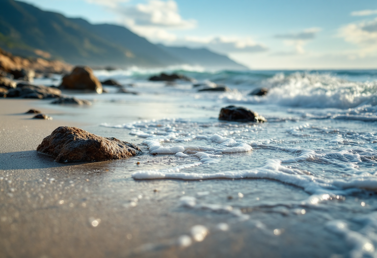 Una delle spiagge nascoste della Liguria, tranquilla e bella