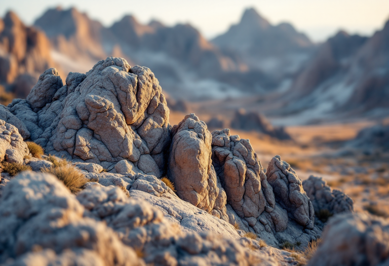 Vista panoramica dello Spitzkoppe in Namibia