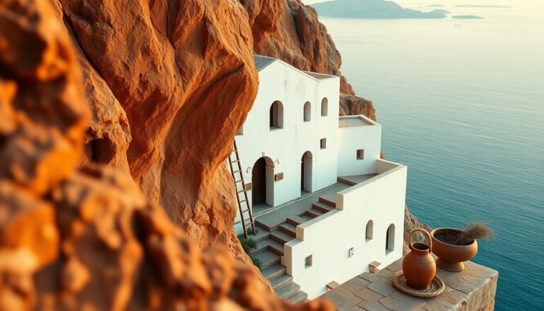 Monastero Panagia Hozoviotissa: un santuario appeso alla scogliera di Amorgos
