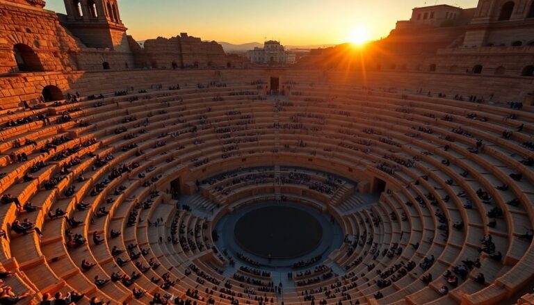 Spettacoli al tramonto nella cavea del Teatro Greco di Siracusa